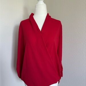 Pleione Vibrant Red Women's Blouse